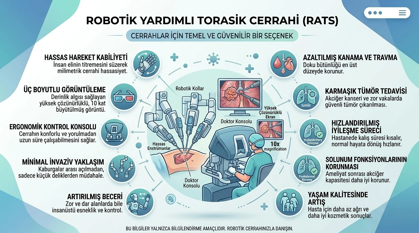 Robotik Göğüs Cerrahisi (RATS) Yöntemi