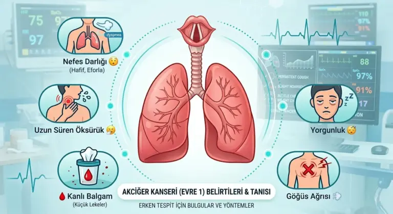 Akciğer Kanseri 1. Evre Belirtileri Nelerdir?