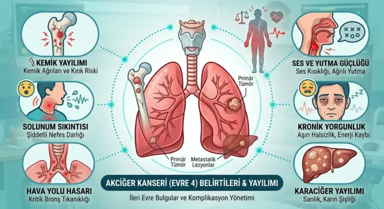 Akciğer Kanseri 4. Evre Belirtileri Nelerdir?